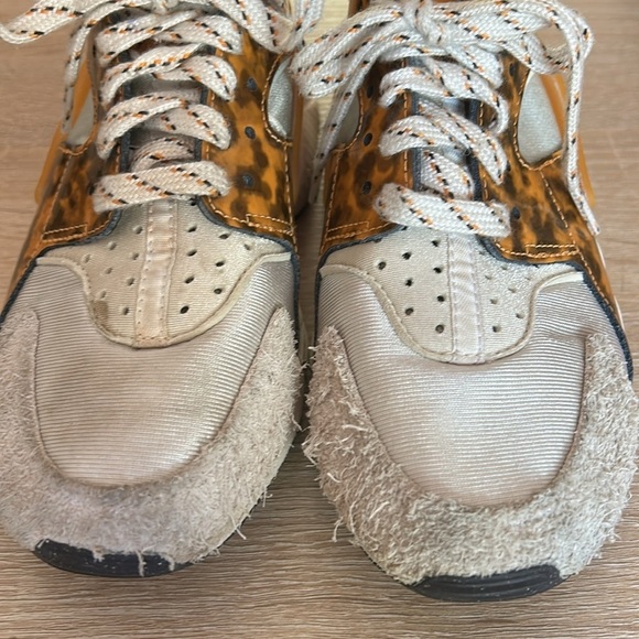 Women's Nike Air Huarache Run OG Tortoise Shell Curry Phantom White DQ9317-001 - Picture 6 of 12